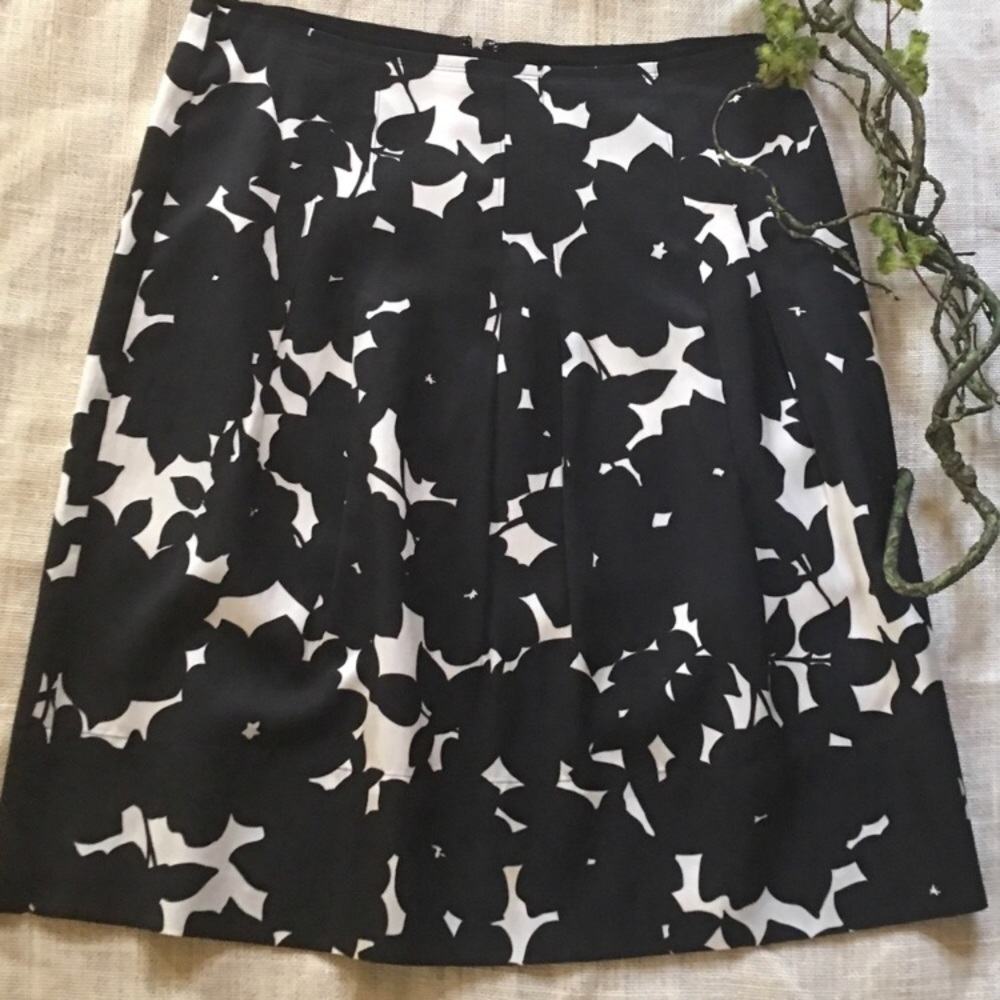 Banana republic silk pleated skirt